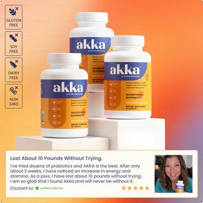 AKKA - Akkermansia Probiotic Liver Cleanse Detox & Repair - Liver Health Supplement for Energy, Digestion & Metabolism with Akkermansia Muciniphila (AKKA Superbiotics), Non-GMO, Gluten-Free, 60 Caps